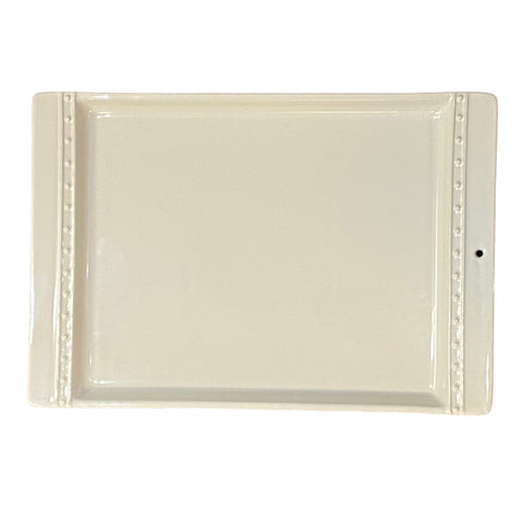 Nora Fleming Rectangular Server with Discontinued Pearl Design